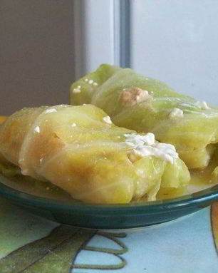 Горячие голубцы в сметане