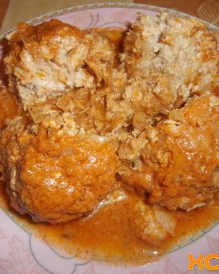 Рецепт ленивых голубцов из куриного фарша