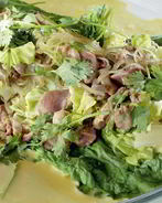 Ленивые голубцы с пекинской капустой, вермишелью и куриными желудками