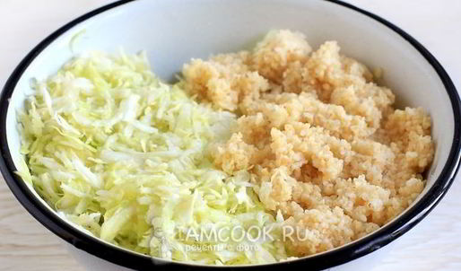 ленивые голубцы с пшеничной крупой