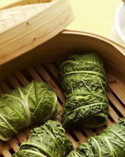 Рецепт паровых голубцов из пекинской капусты