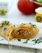 Постные голубцы с грибами и рисом