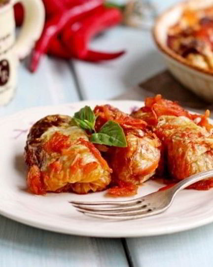 Рецепт постных голубцов с рисом и грибами