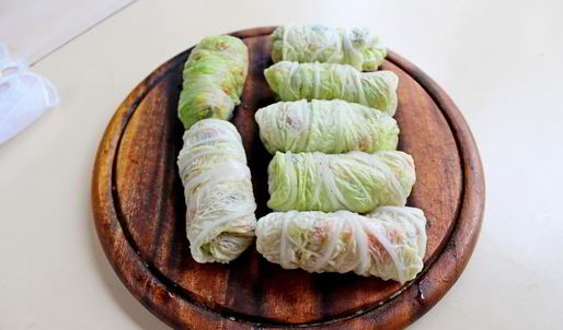 постные голубцы с рисом и грибами