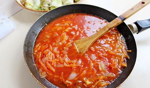 постные голубцы с рисом и грибами