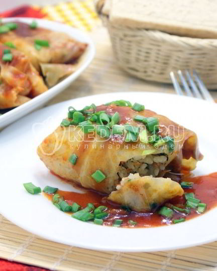 Рецепт постных голубцов