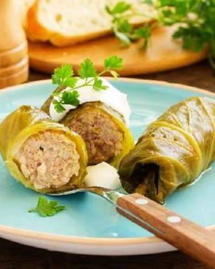 Рецепт румяных голубцов с мясным фаршем