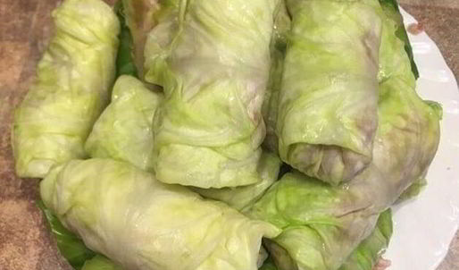 запеченные голубцы с зеленой гречкой и тофу