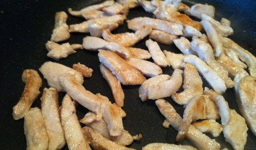 гречневая лапша с курочкой и овощами