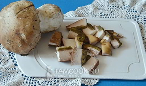 белые грибы в сметане