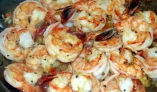 фаршированные шампиньоны с креветками