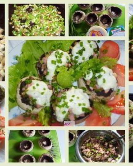 Рецепт фаршированных шампиньонов