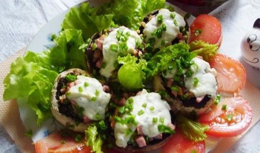 фаршированные шампиньоны