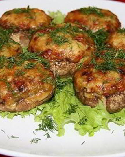 Рецепт фаршированных шляпок шампиньончиков