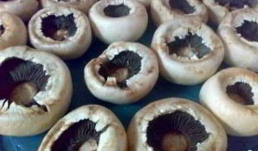 фаршированные шляпки шампиньонов