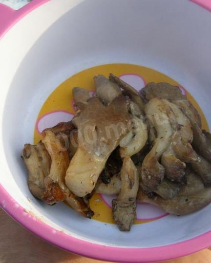 Рецепт грибов на гриле