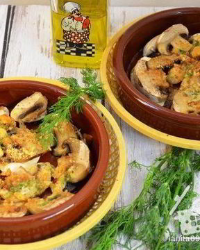 Грибы пикантные в духовке