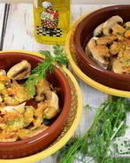 Грибы пикантные в духовке