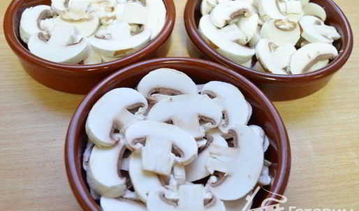 грибы пикантные в духовке