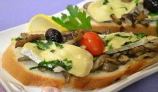 грибы с сыром на сковороде