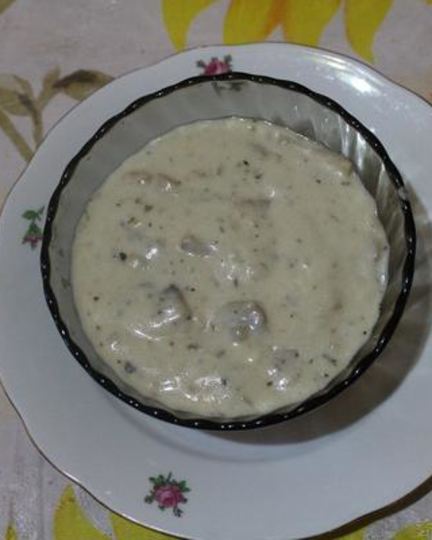 Рецепт грибов в сметанном соусе