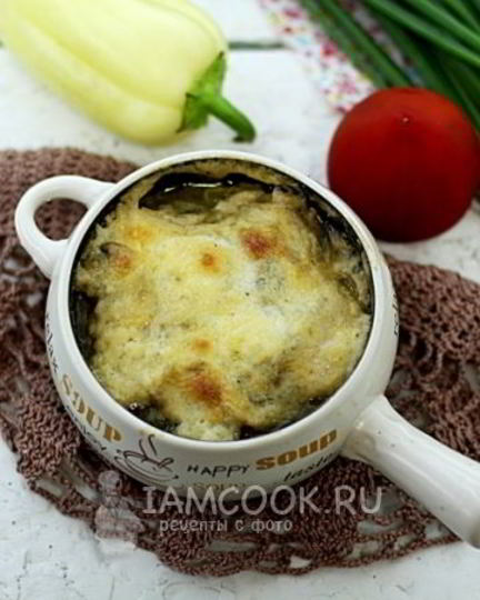 Рецепт грибов запеченных с соусом бешамель