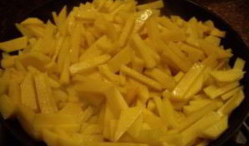 лисички, жареные с картошкой