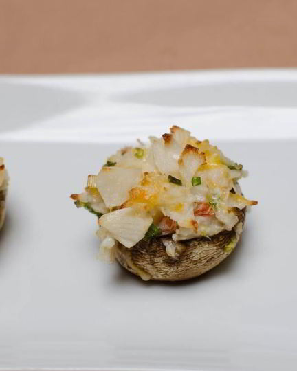 Рецепт шампиньонов фаршированных крабовыми палочками