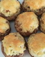 Шампиньоны, фаршированные кускусом