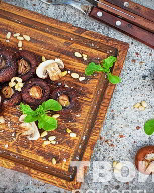 Шампиньоны гриль