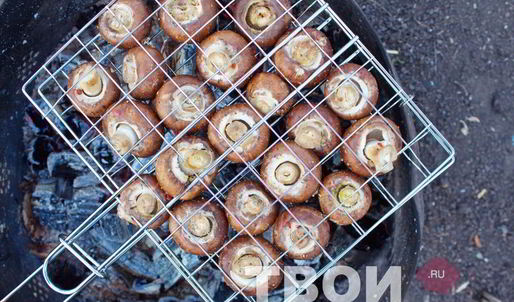 шампиньоны гриль