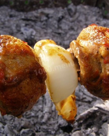 Рецепт шампиньонов на костре