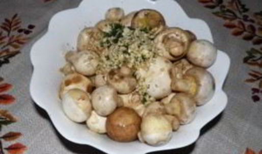 шампиньоны на шампурах