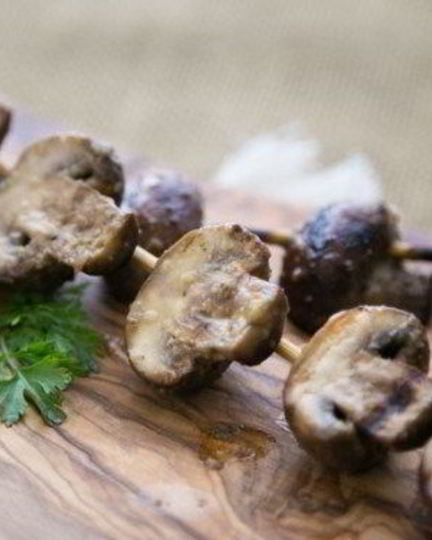 Рецепт шампиньонов на шпажках