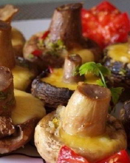 Рецепт шампиньонов с сыром