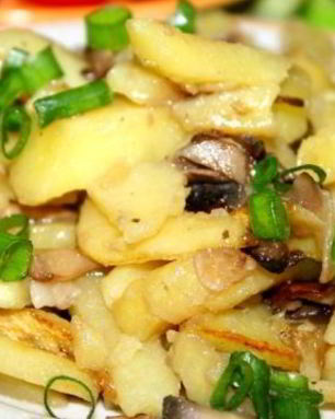 Сморчки, жареные с картошкой