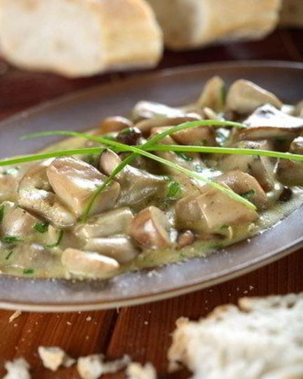 Рецепт тушеных грибов в соусе из сидра