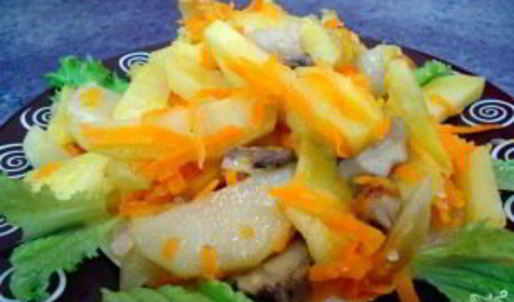 вешенки, тушенные с картошкой