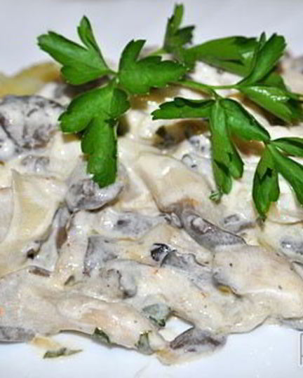 Рецепт вешенок, тушенных в сметане