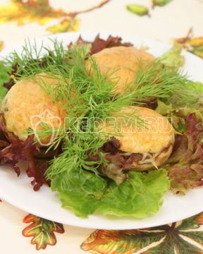 Запеченные шампиньоны