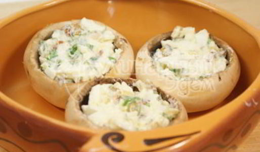 запеченные шампиньоны