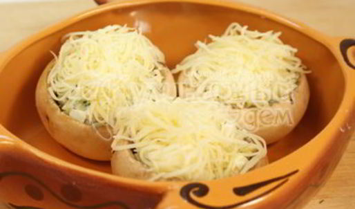 запеченные шампиньоны