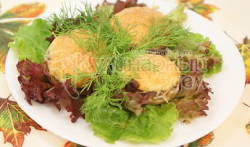 запеченные шампиньоны