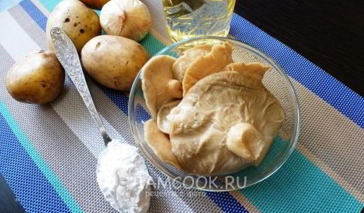 жареные грузди с картошкой