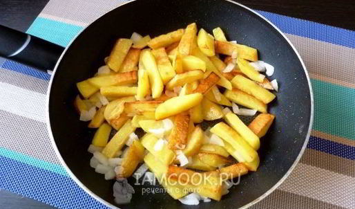 жареные грузди с картошкой