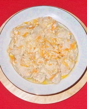 Быстрый сливочный гуляш из курицы