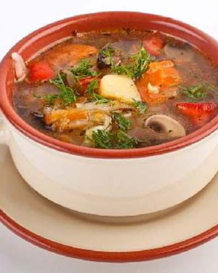 Рецепт грибного супа-гуляша