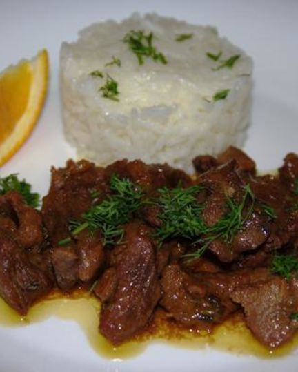 Рецепт гуляша из барашка под апельсиновым соусом