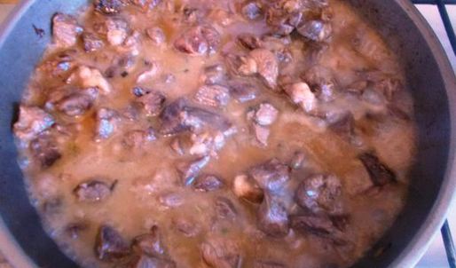 гуляш из барашка под апельсиновым соусом