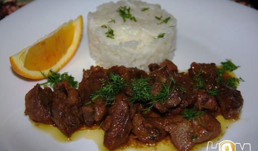 гуляш из барашка под апельсиновым соусом